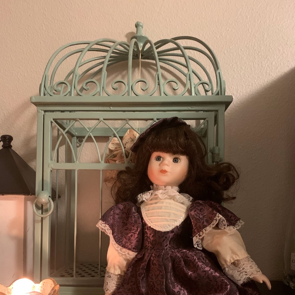 Gorgeous Vintage Porcelain Doll